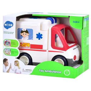 اسباب بازی ماشین آمبولانس موزیکال هولی تویز Hola Toys مدل E8997 _اسباب بازی نوزادی